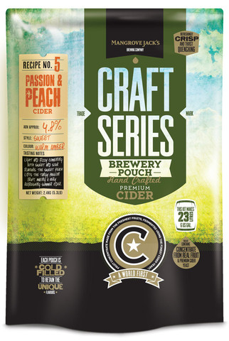 Craft Series Peach and Passionfruit Cider - 2.4kg